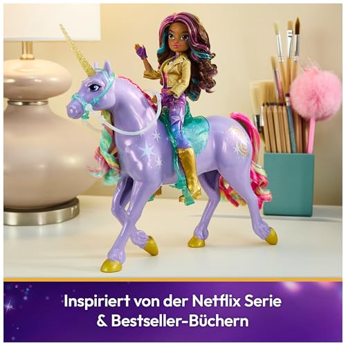 Unicorn Academy Einhorn Wildstar - 28 cm groß, Original-Einhorn von Sophia zur Netflix-Serie, mit echter Mähne und Schweif… – Ansicht 6