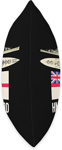 Miniatura 2 de Naval Ships on Flags by Malj HMS Hood British Battleship Diagram Navy Flag - Almohada de 18 x 18 pulgadas, multicolor