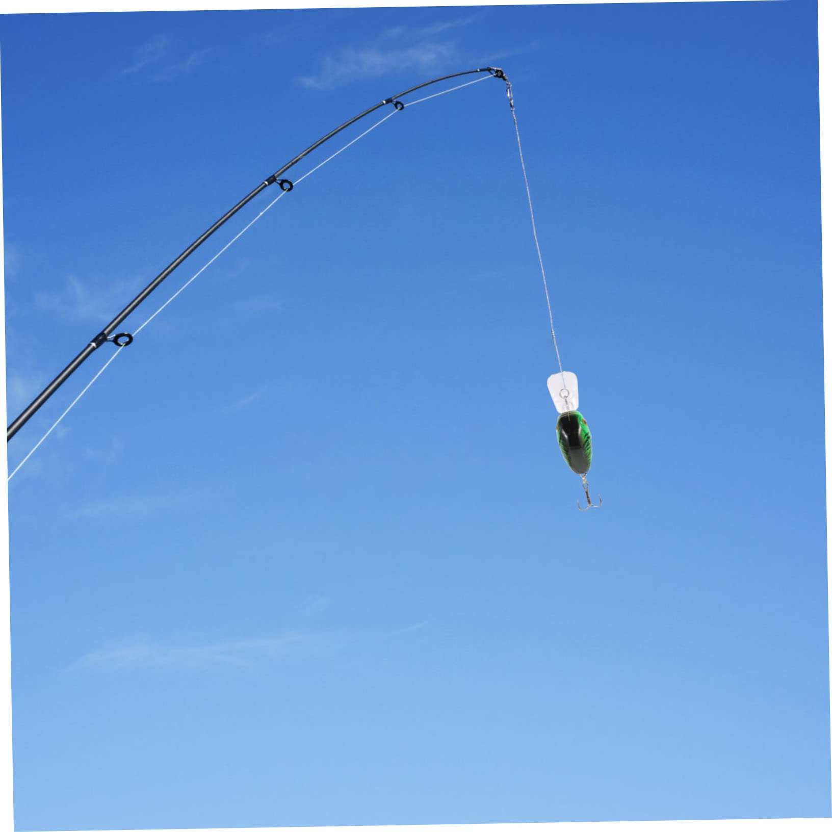 ibasenice Faux Appâts De Pêche Leurres à Truite Artificiel Matériel De Pêche Grossière pour Leurres De Pêche Matériel De Pêche en Mer Lys De Pêche Vifs Appât Simulé Abdos Vert