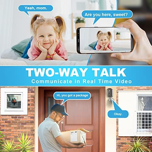 Wireless Indoor Camera for Security, 1080P Battery Powered Security Cameras Wireless Outdoor AI Motion Detection WiFi Home Camera with Siren, Spotlight, Color Night Vision,2-Way Talk, SD/Cloud Storage