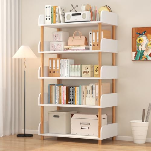 5-Tier Open Bookcase with Deep Shelves
