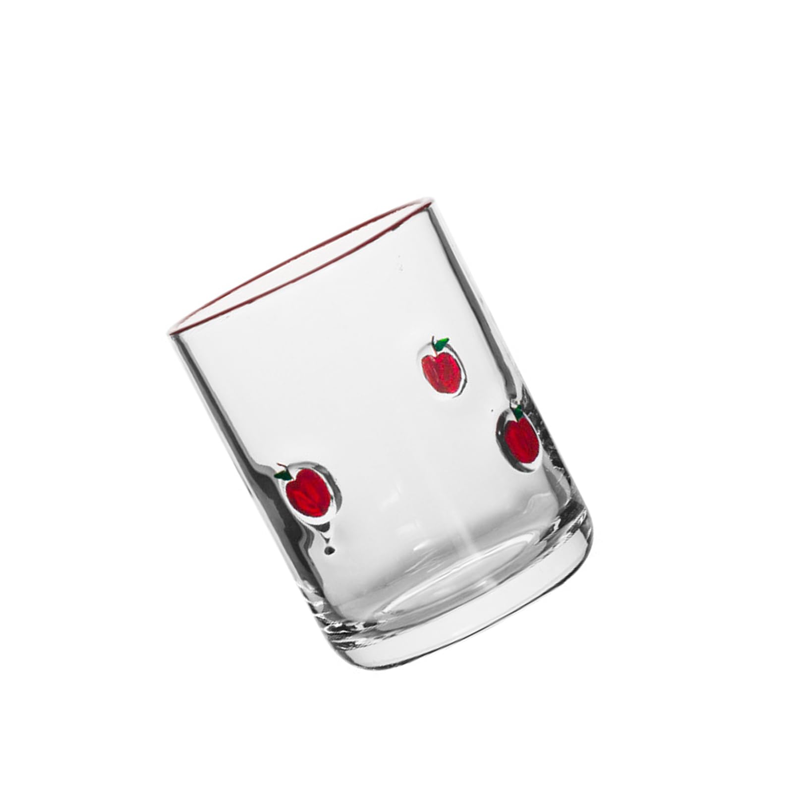 Limtula Modern Glasses Juices Cup with Fruit Aesthetic Sturdy for Various Beverages Dishwasher Safe and Recyclable Sustainable Glass