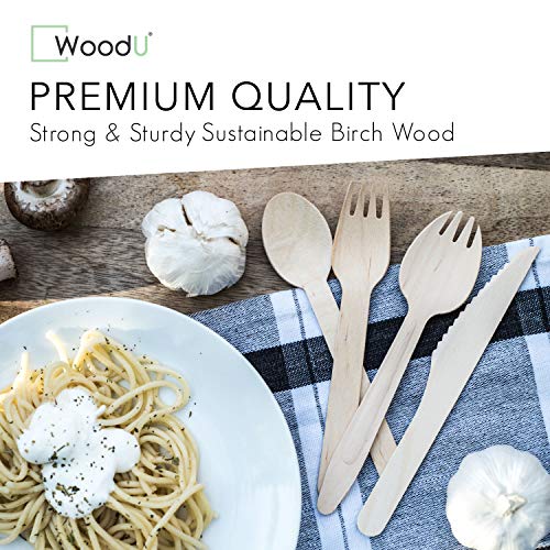 Disposable-Wooden-Forks-by-WoodU-100-All-Natural-Eco-Friendly-Biodegradable-and-Compostable-Pack-of-100-65-forks-cutlery-utensils