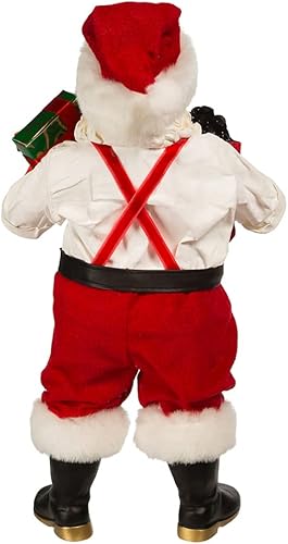 Miniatura 3 de Kurt S. Adler 10.5 pulgadas Fabriché Santa con tatuajes