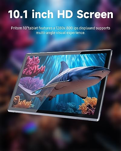Image of ZZB Android Tablet 10 Inch Tablets, 32GB ROM 1TB Expand，6000mah Battery, Quad-Core Processor 2GB RAM Tableta, 8MP Camera WiFi 10.1'' IPS HD Touch Screen 10 in Android Tablet.