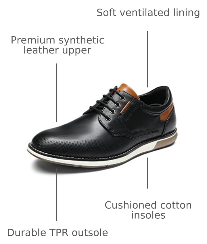 Image of Bruno Marc Men's Dress Oxfords Casual Derby Sneakers