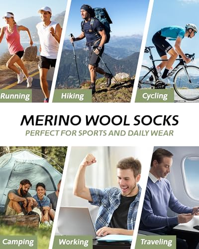 Image of 90% Merino Wool Socks for Men Athletic Ankle Socks for Women with Arch Support Breathable Soft Wool Ankle Socks,3 Pairs