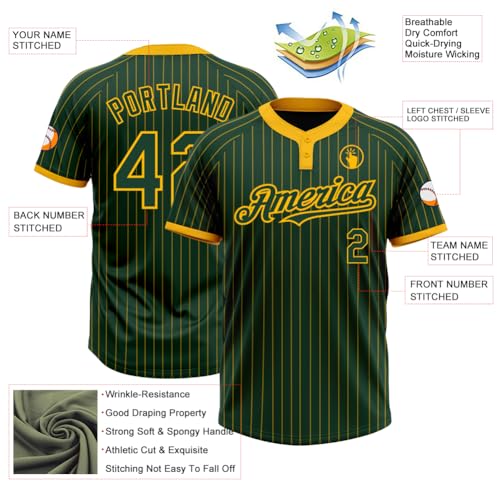 Camisetas Personalizadas para Béisbol y Softbol para Hombre, Uniformes Deportivos con Dos Botones, Modelo Pullover miniatura 2