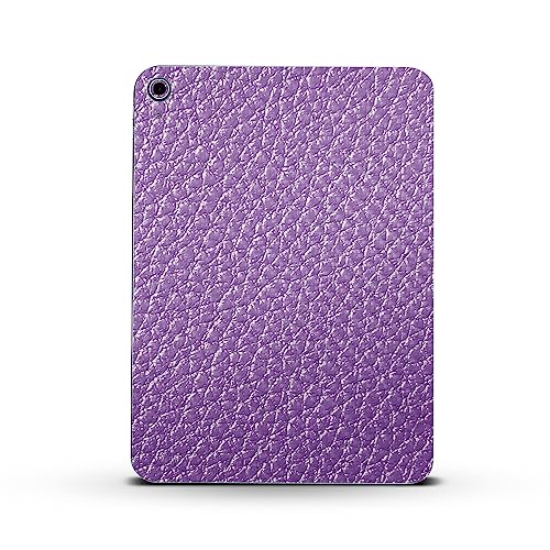 Image of MightySkins Carbon Fiber Skin Compatible with Apple iPad 10.9 inch 10th Gen (2022) Full Wrap Kit - Purple Pleather | Protective, Durable Textured Carbon Fiber Finish | Easy to Apply | Made in The USA