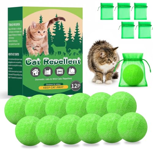 Cat Repellent Outdoor & Indoor, Cat Deterrent Balls, Keep Cats