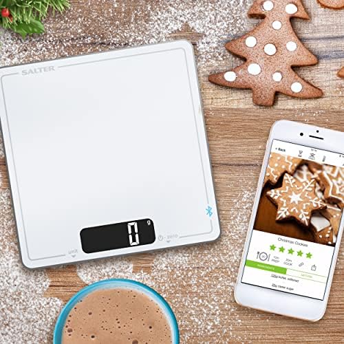 Salter 593 WHCR Cook Bluetooth Thermometer, Meat/Jam/Confectionary/BBQ and more, 1°C Graduations, 2 Probes, -20°C - 200°C, Connect to Smartphone using Salter Cook App, White