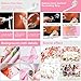 Pink Floral Baby Shower Decorations Include Pink Confetti Balloons Kit It's a Girl Photography Backdrop Banner and Tablecloths for Sweet Girls Baby Shower Party Supplies Decor