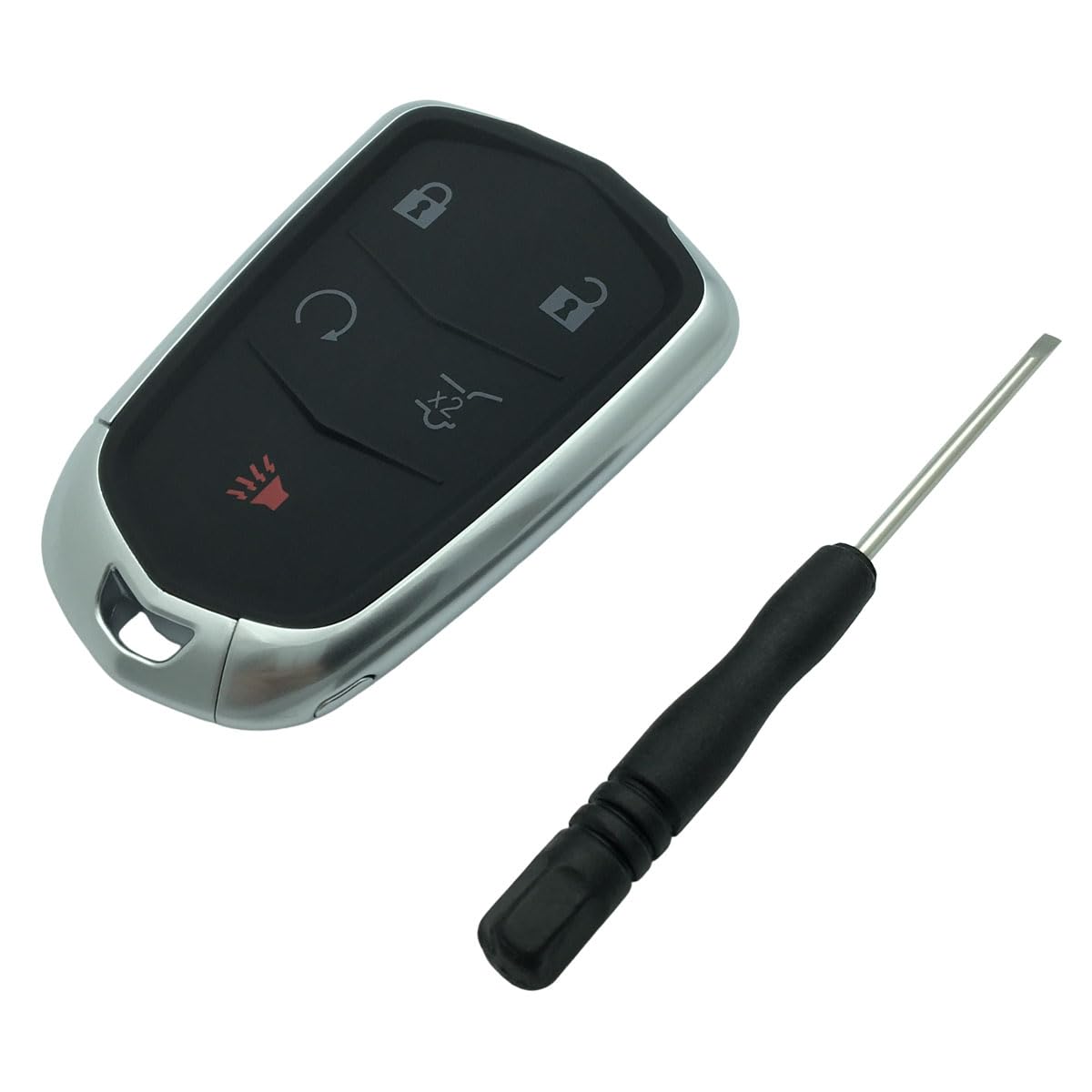 Replacement Keyless Entry Remote Control Key Fob Shell Case Fits for 2015-2019 Cadillac Escalade, CTS, SRX, XT4,XT5, ATS, STS,XD6 CT6 Key Fob Cover