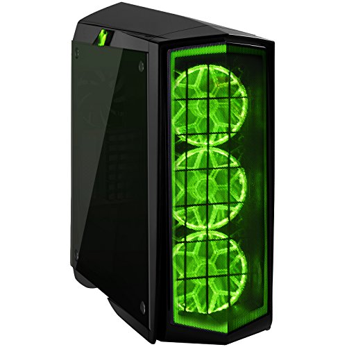 SilverStone Technology PM01B-RGB ATX Tower Case with RGB LED Fan Guards and Tempered Glass Glossy Black