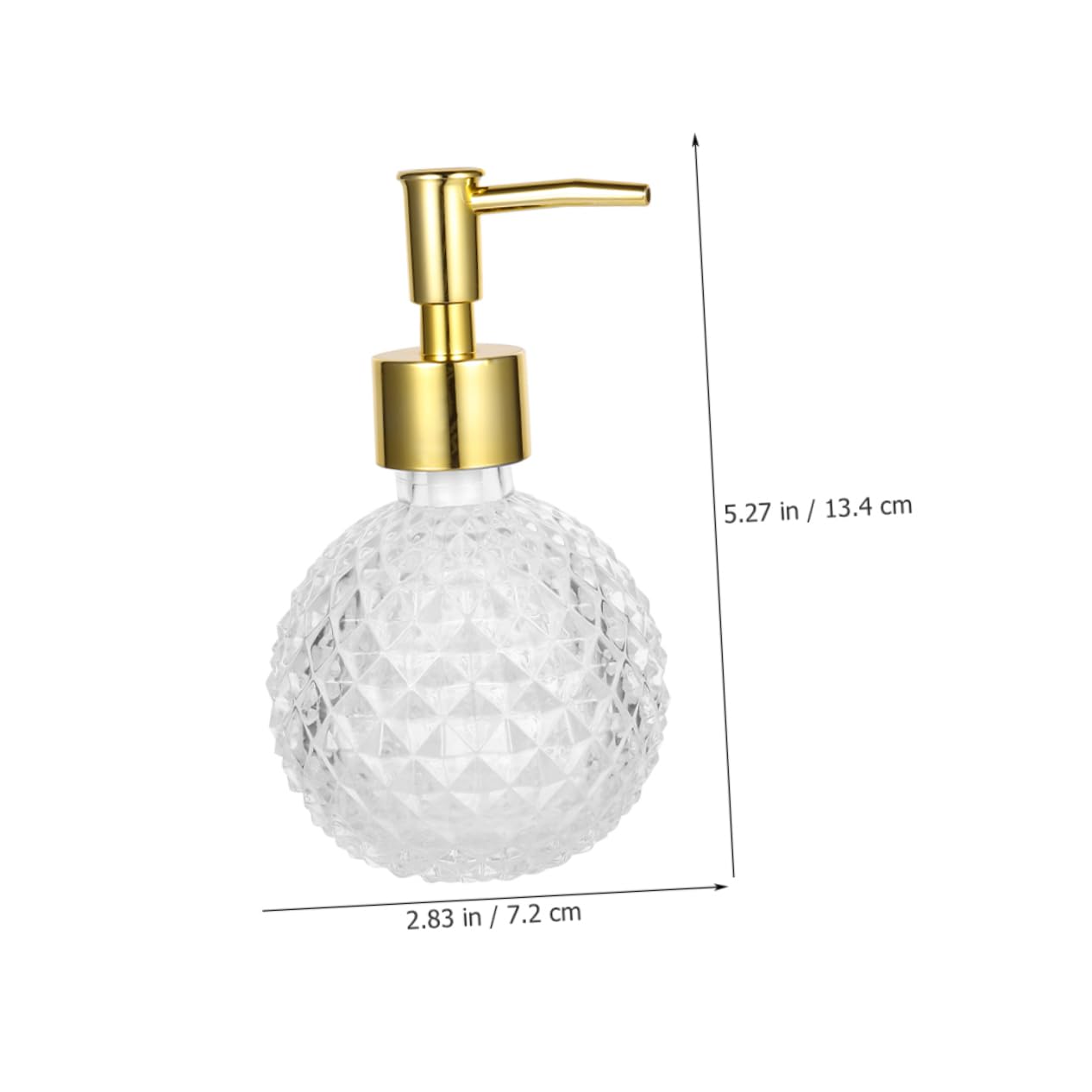 HOOTNEE Stable Thick Plastic Glass Press Bottle Soap Dispenser Pump for Bathroom Kitchen