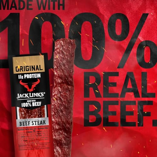 Jack Link’s Premium Cuts Beef Steak, Original, 1 oz., 12 Count – Great Protein Snack 11g of Protein and 1g of Carbs per Serving, Premium Beef - image 3