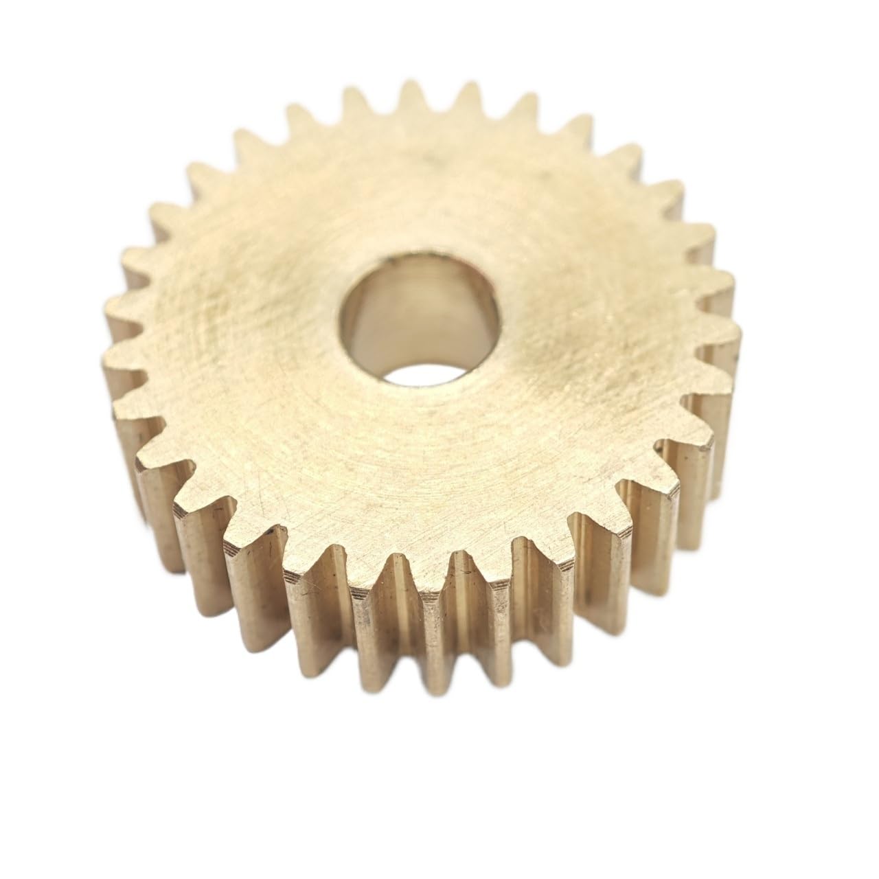 Ingranaggio cilindrico piatto in ottone da 0,6 M, 150 denti, spessore 5 mm, modulo 0,6, pignone da 150 denti meccanico(12.7mm bore)