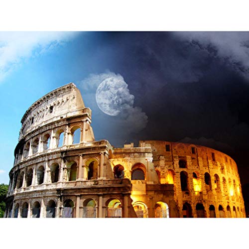 ZXX5D Coliseo De Roma Pintura Por Números Para Adultos Diy Pintura Al Óleo Kit De Pintar Acrílica Diy Para Niños Principiantes 40x50CM Sin marco(A6)