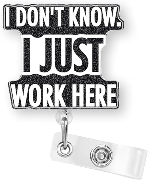 Image of Cute ID Badge Holder Set - Retractable Reel Clip with Lanyard for Easy Swipe Access, Stylish Name Tag Holder for Nurses, Doctors, Office Staff & Students (1 Set)(Black)