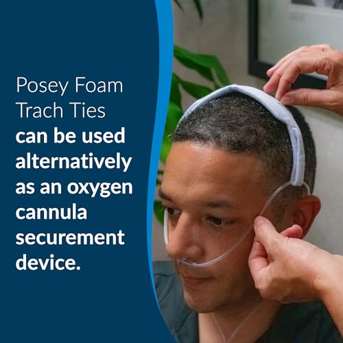 tidi posey foam trach tie  medium  12 ties pack of 1  tracheostomy tube holder  home care 8197m