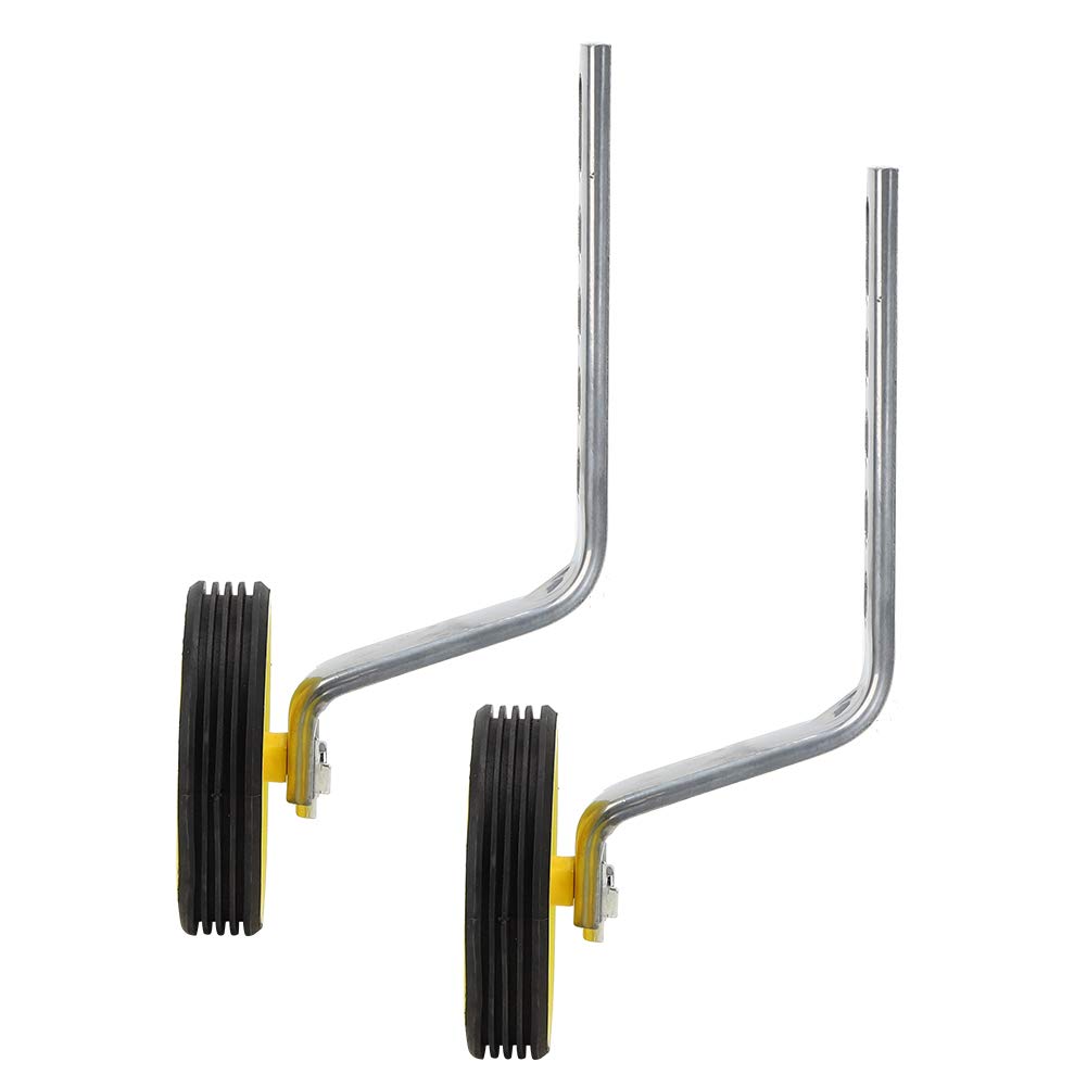 Keenso Ruota ausiliaria per bici universale per bambini, Ruote di supporto per bicicletta per bambini per 12 14 16 18 20 pollici (Gialla)