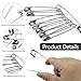 CXIIPOL 100 PCS 3 Inch Large Safety Pins Heavy Duty, Safety Pin for Clothes, Big Safety Pins for Sewing, Diapers, Clothing and DIY Crafts