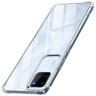 TheGiftKart Crystal Clear Back Cover Case for Vivo V30 / V30 Pro 5G | Shock Proof 360° Protection | Hard Clear Back Cover Case for Vivo V30 / V30 Pro 5G (PC & TPU, Transparent Bumper)