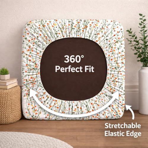Image of STITCHNEST 'Contour Fit Series' Stretchable Printed Wooden Sofa Cover (Pack of 4) - Elastic Wooden Chair Cover | Wooden Sofa Seat Cover | Size - 20-21 x 20-21 x 3-5 in