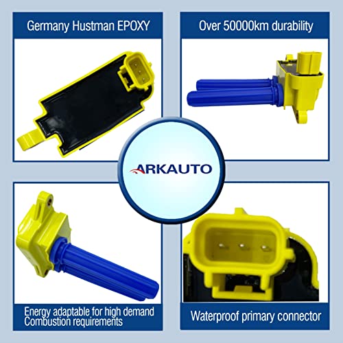 8Pcs Arkauto High Performance Ignition Coil 56029129Ab C1526 Uf504 Uf-504 For Chrysler Aspen 300 Dodge Challenger Magnum Ram 1500-3500 Jeep Grand Cherokee Commander 5.7 6.1 6.2 6.4 V8 #TOP1