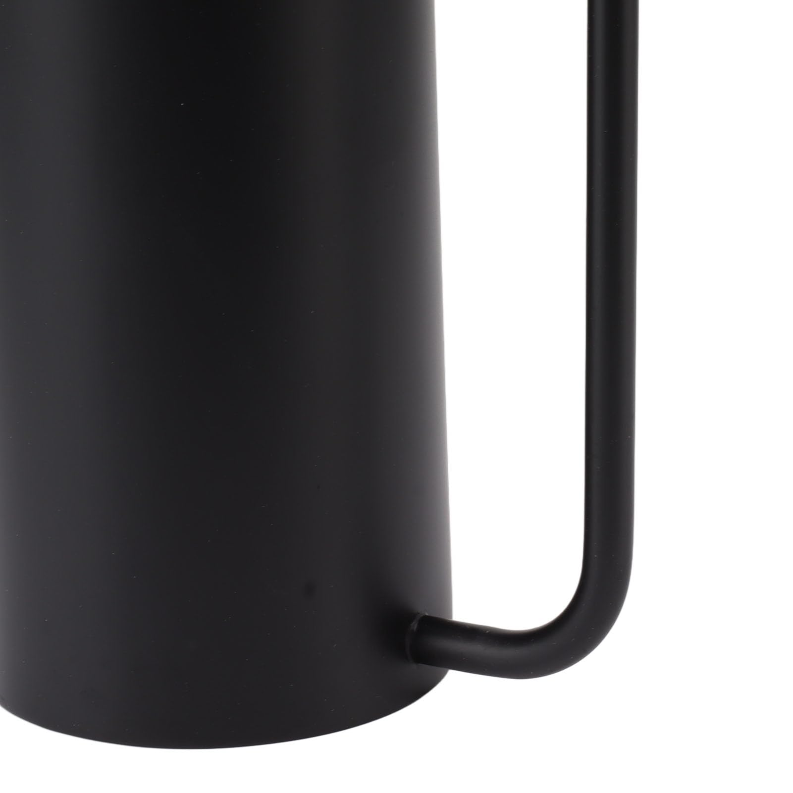 Regadera de Plantas de Acero Inoxidable, Gran Capacidad, 1500ml, Caño Largo, Suministros de Jardinería para Uso en Interiores y Exteriores (Negro)