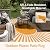Wonnitar Outdoor Rug 8x10 Patio Waterproof Rugs,Large Reversible Plastic Straw Rug Portable Outside Camping Rug for RV Camper,Lightweight Indoor Outdoor Rug for Deck Backyard Garden (Orange, 8'x10')
