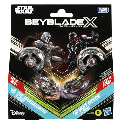 Beyblade X and Star Wars Collab The Mandalorian 3-60F vs. Moff Gideon 3-80N Multipack Set, Multicolored, Standard - Image 3