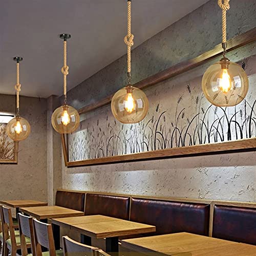 Lámpara colgante de techo vintage con enchufe E27 para iluminación interior 5