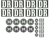  24/7stickers Modellbau 26 Teil. Aufkleber Set grün - DR DEUTSCHE REICHSBAHN Piko LGB Spur G Decal Eisenbahn Modellbahn
