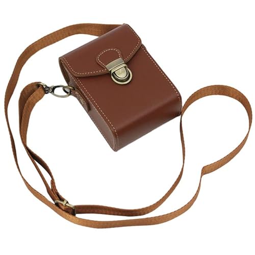 【AGENIUS】カメラケース・ケンコー KC-AF05用 バッグ カメラケース ショルダーバッグ デジタルカメラ PUレザー調 レディース/メンズ 肩掛け カメラバッグ カメラポーチ ショルダーベルト付き 長さ調節可能 ベルトループ ケンコー・トキナー