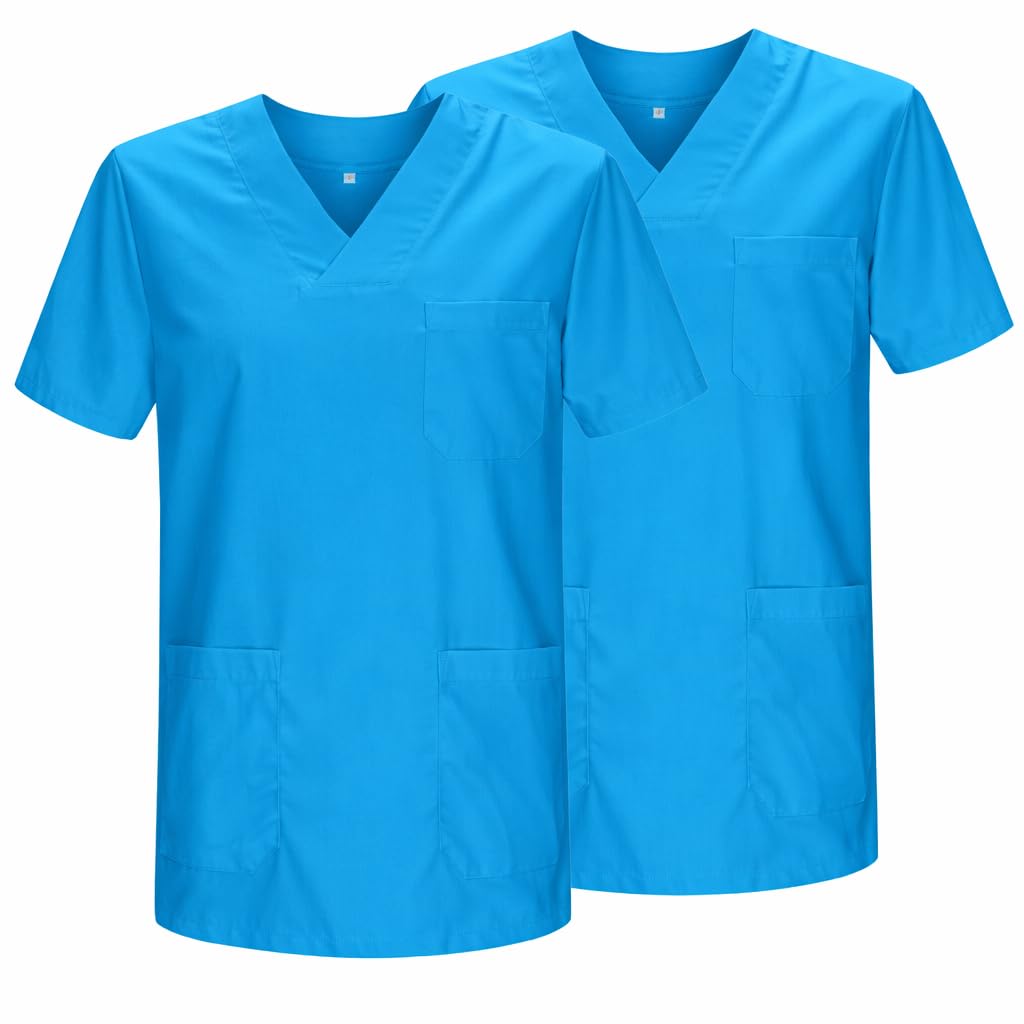 MISEMIYA - Packung 2 STK. - SANITÄRE CASACA Unisex SANITÄRE Uniformen SANITÄRE UNIFORM MEDIZINISCHE UNIFORM - Ref. 817 * 2