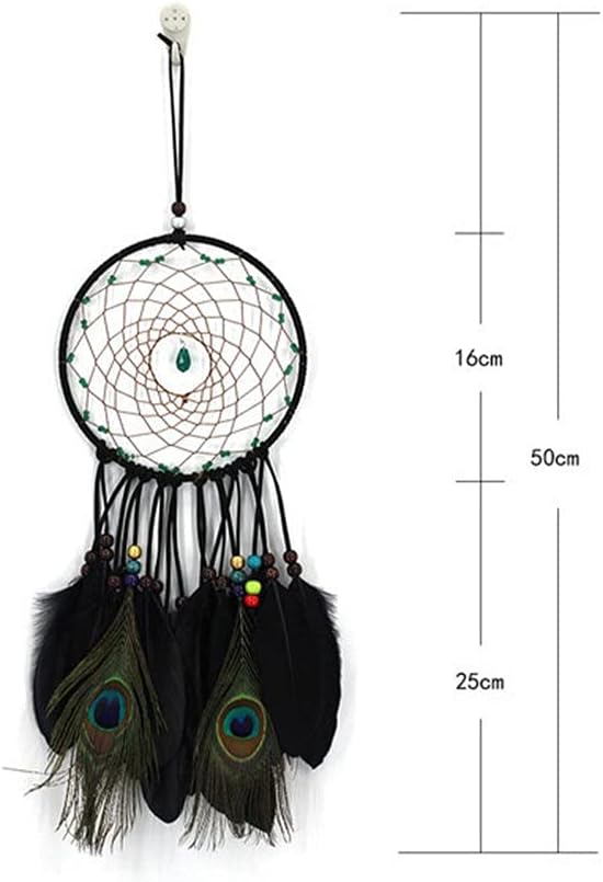 Handmade Dream Catcher Net with Feathers Wall Car Hanging Decoration Ornament Dreamcatcher Room Decor (Color : D) (OneColor)