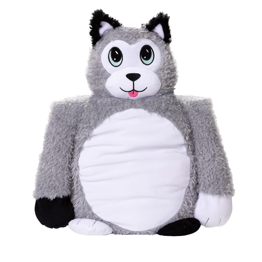 Little Big Hugs Husky Soft Cuddle Toy, Large, Grey