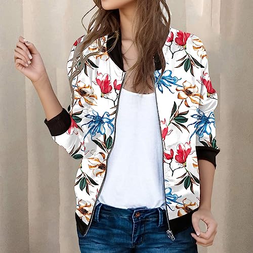 Veste bomber d'été légère coupe décontractée avec col montant - 2