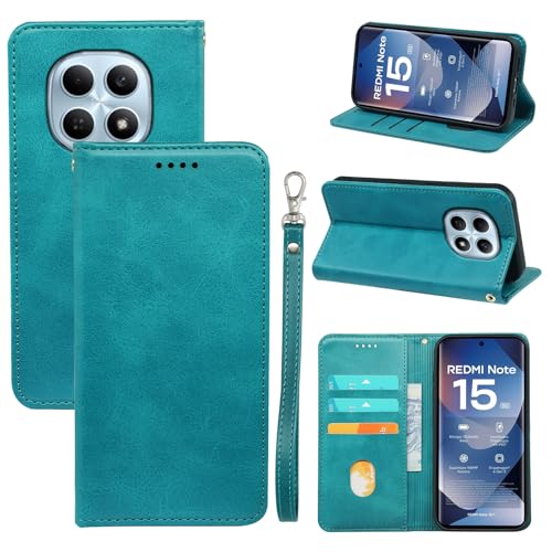 iCarez Redmi NOTE 15 5G/Xiaomi POCO M8 5G �p �P�[�X �蒠�^ ? ?[2026�V�f�U�C��]? PU���U�[ TPU �ϏՌ� �h�o �}�O�l�b�g�� �X�^���h�@�\ �g�уP�[�X �J�[�h�|�P�b�g3�����[ �V���I�~poco m8