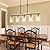 34" Dining Room Light Fixture/Chandelier Over Table, 5-Light Black and Gold Kitchen Island Lighting with Clear Glass Shade, Modern Hanging Pendant Lights Fixture for Kitchen Island Dining Room