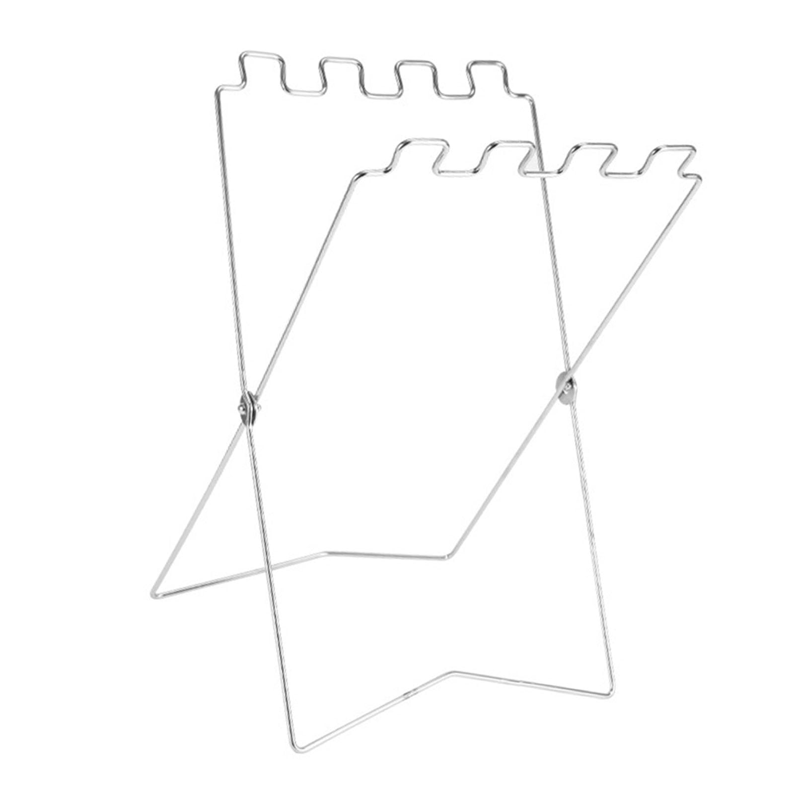 Support de Sac Poubelle en Acier Inoxydable, Support de Poubelle Pliable, Support de Sac Poubelle, Support de Poubelle Pliable pour Camping en Plein air, Barbecue (Argent)
