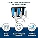 Camco Evo X3 Triple Stage Premium Camper/RV Water Filter Kit | Features 3 Replaceable Cartridges to Remove Sediments, Chlorine, Bad Tastes, Odors, Viruses, Bacteria, Contaminates, and More (40649)