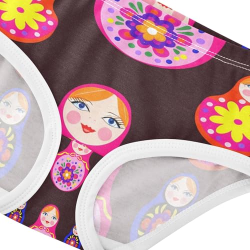 Colorful Russian Nesting Dolls Toddler Girls's Underwear 2T 202c11794