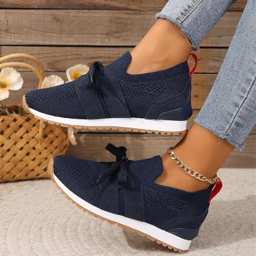 Women's Fashion Sneakers Wide,Womens Lace Up Breathable Comfortable Non Slip Casual Workout Walking Running Gym Shoes2