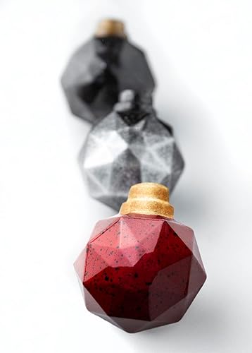 Miniatura 5 de Greyas CM 3908 Louis Amado - Molde de chocolate de policarbonato transparente con 24 cavidades facetadas de árbol de Navidad, cada una de 1.260in x