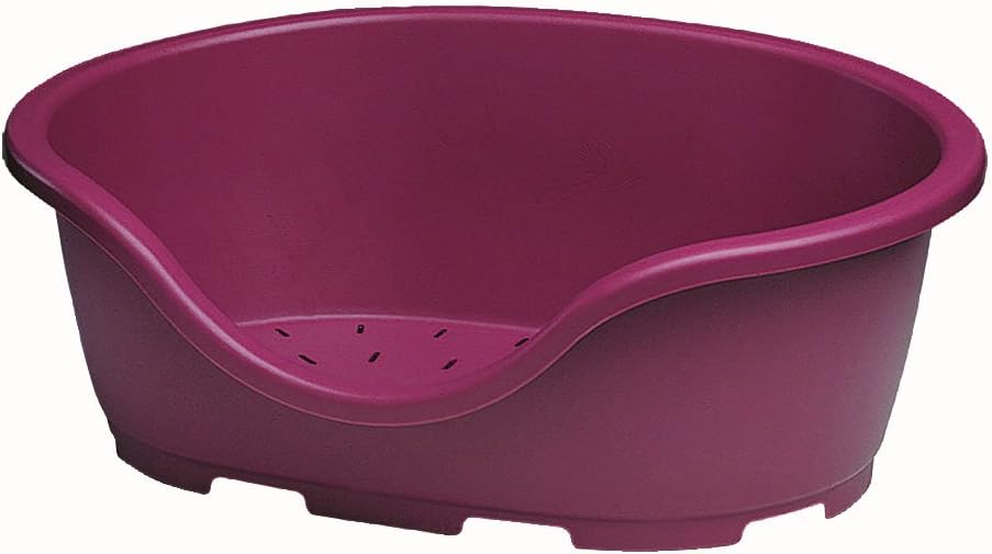 Perla 3 Bed for Pets, 26 inches, Wine Red