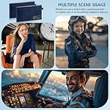 2PCS Pilot Logbook Flight Log Book for Pilots Standard Pilot Log Book Flight Record Book 4.5X8 Inch with 100 Pages Records 48 Flight Airline Logbook for Professional Student Pilots (Blue) - Image 5