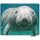 Manatee Rectangle Gaming Mousepad Cute Manatee in The Water Mouse Pad Mouse Mat for Computer Desk Laptop Office 9.5 X 7.9 Inch Non-Slip Rubber