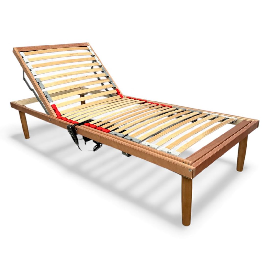 Comprarredo Rete letto motorizzata 3 Snodi 80x190 cm con telecomando – Struttura in legno massello, 26 doghe, regolazione testiera e pediera